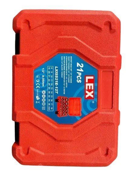 Набір головок LEX LXISS21E-12T (1/2", 1 12- гранні, 21 елемент) 56 фото
