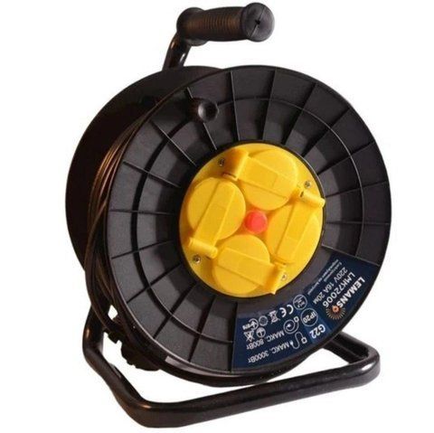 Удлинитель-катушка LMK72007 4 гнезда с крышками 30 м 16 A с/с Lemanso защита от перегрузки, макс нагр 800-3000 LMK72007 фото