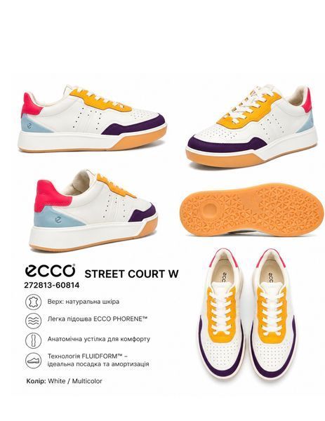 Стильні жіночі кеди ECCO STREET COURT W  розмір 36 104 фото