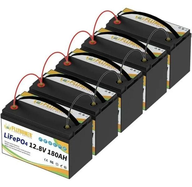 Акумулятор FlyPower LiFePO4 12V/180AH, 2304W*h (літій-залізо-фосфатний акумулятор для ДБЖ (UPS) Li-12Fe04 фото