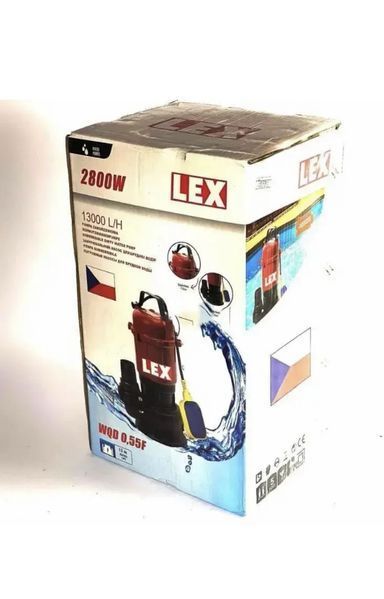 Насос фекальный чугун LEX WQD 055F: 2800 Вт WQD 055 фото