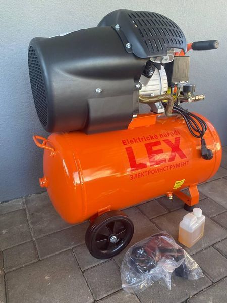 Компресор LEX LXC50V [50 л/3.3 кВт/220В/8 барів/430 л/хв.  2 циліндри] LXC50V фото