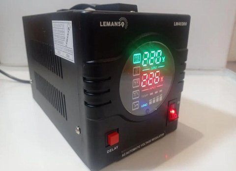 Стабілізатор напруги релейний однофазний Lemanso 1600 Вт/2000VA 170-270В чорний LM40303 LM40303 фото