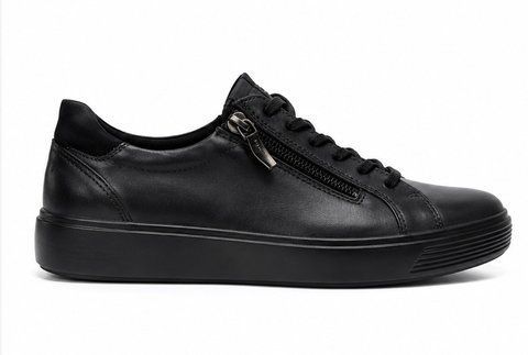 ECCO SOFT 7 W ZIP Black - оригінальні жіночі шкіряні кеди 38 розмір 110 фото