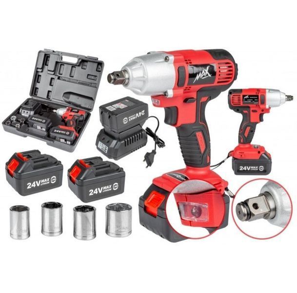 Гайковерт ударний акумуляторний Max 24 V 3 A/h Li-ion (MXIWCD) MXIWCD24V фото