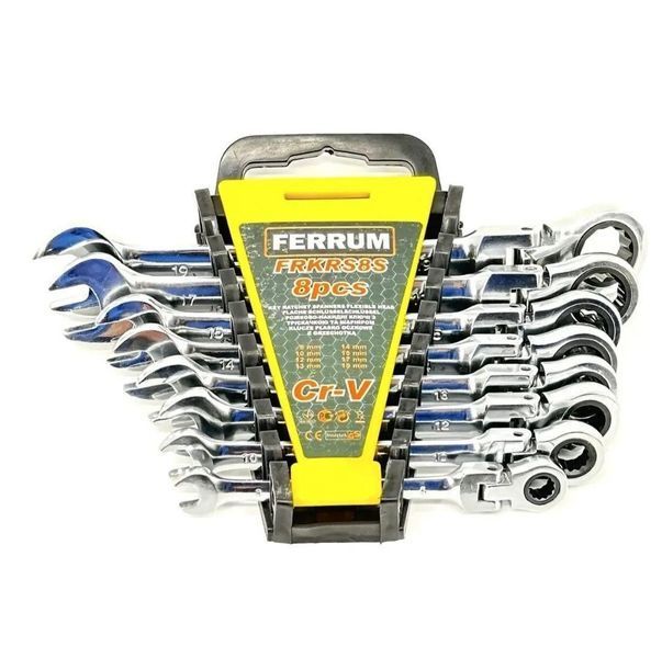 Набор ключей с трещоткой Ferrum 8 ед. FRKRS8S фото