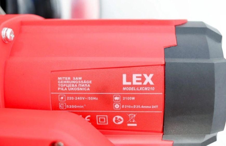 Торцювальна пила, розцовка LEX LXCM210 | 2100 Вт 210 мм LXCM210 фото