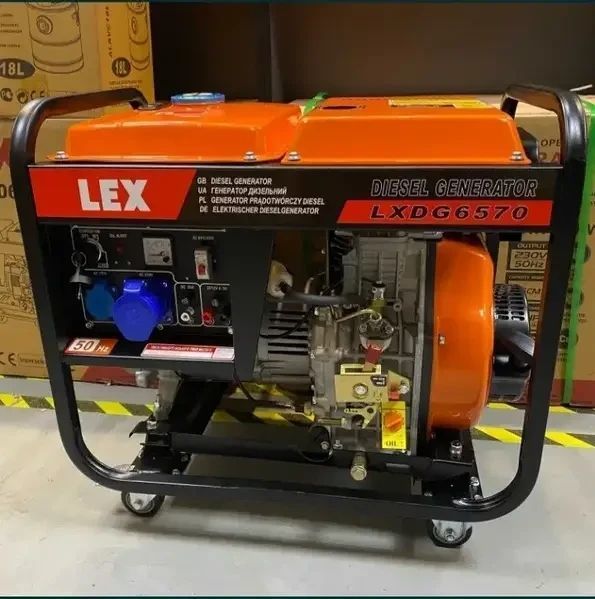Генератор дизельный LEX LXDG6570 6.0/6.5кВт (электростартер) LXDG6570 фото