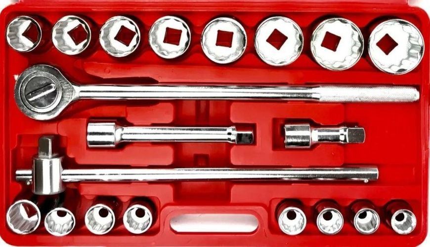 Набір ключів великих розмірів LEX LX21V 3/4", 19-50 мм, 6 граней, у кейсі LX21V фото